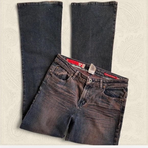 Vintage dark Wash Guess USA Jeans flare leg size 30 inches - Picture 1 of 5